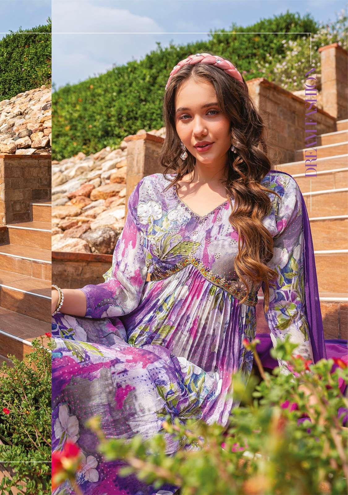 Anju Nazar Vol-4 Alia Cut Kurti Pant with Dupatta Wholesale catalog