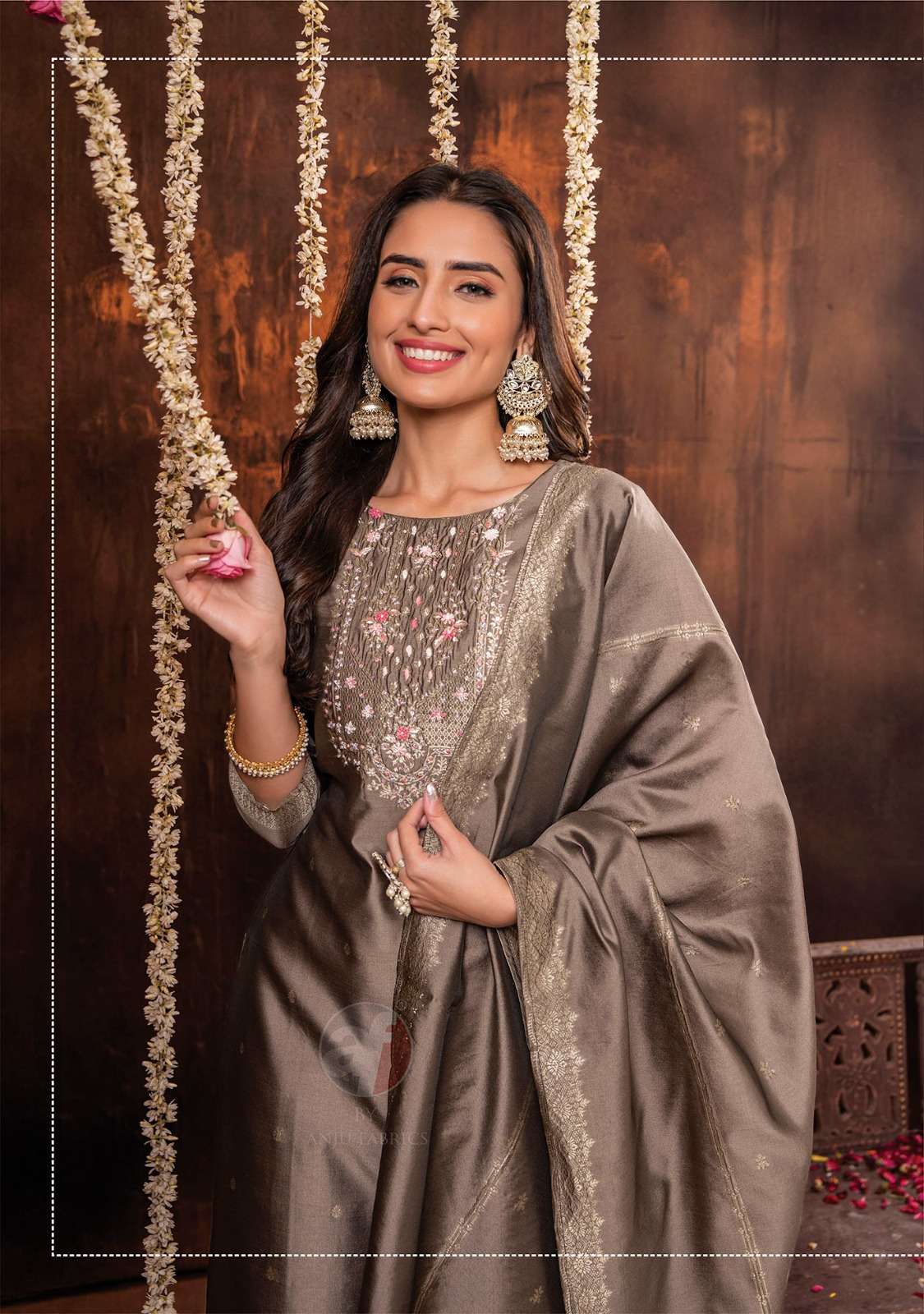 Anju Silk Affair vol -2  Kurti Pant with Dupatta Wholesale catalog