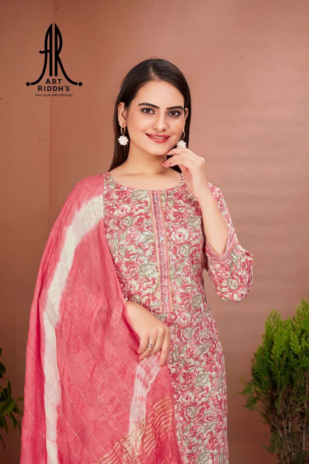 Artriddh vol-1 capsule reyon print Kurti pent duppta Wholesale catalog