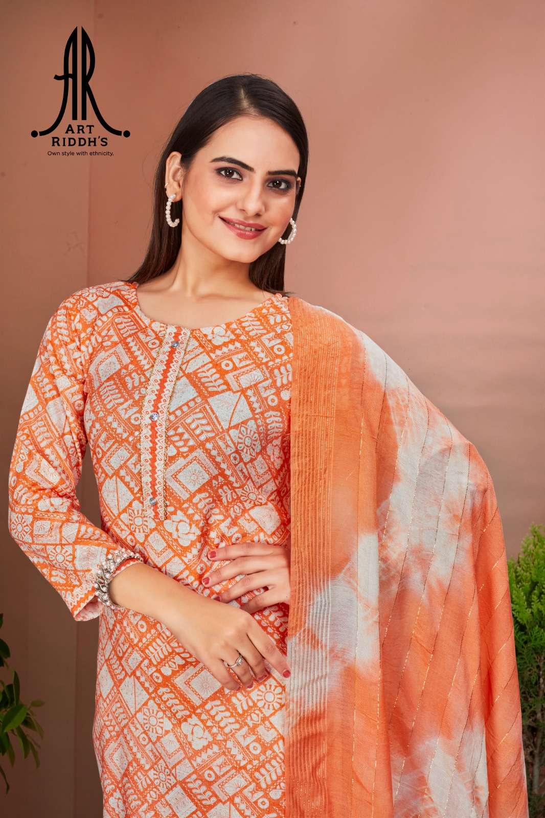 Artriddh vol-3 capsule reyon print Kurti pent duppta Wholesale catalog