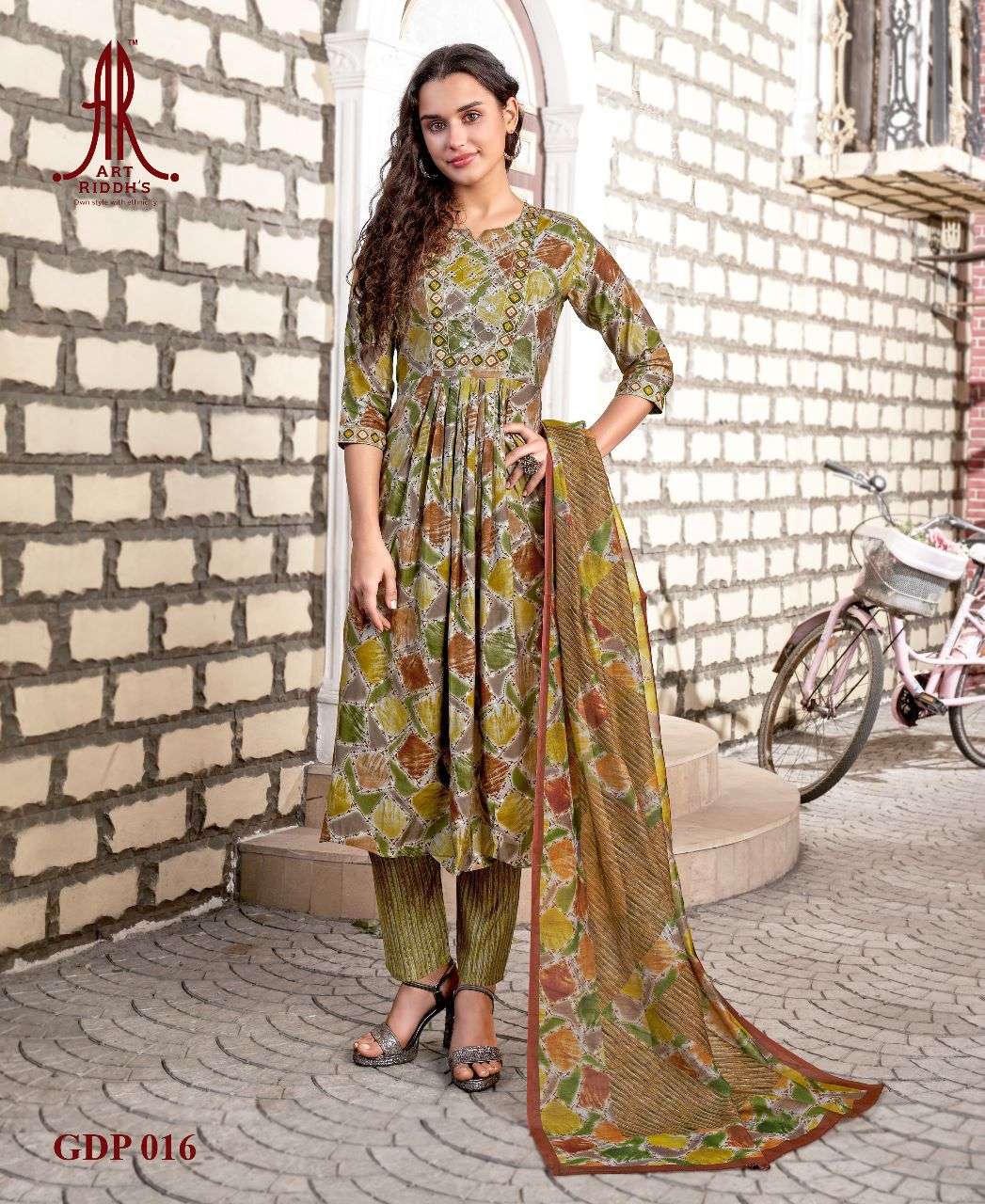 Artriddh vol-4 modal chanderi Kurti Wholesale catalog