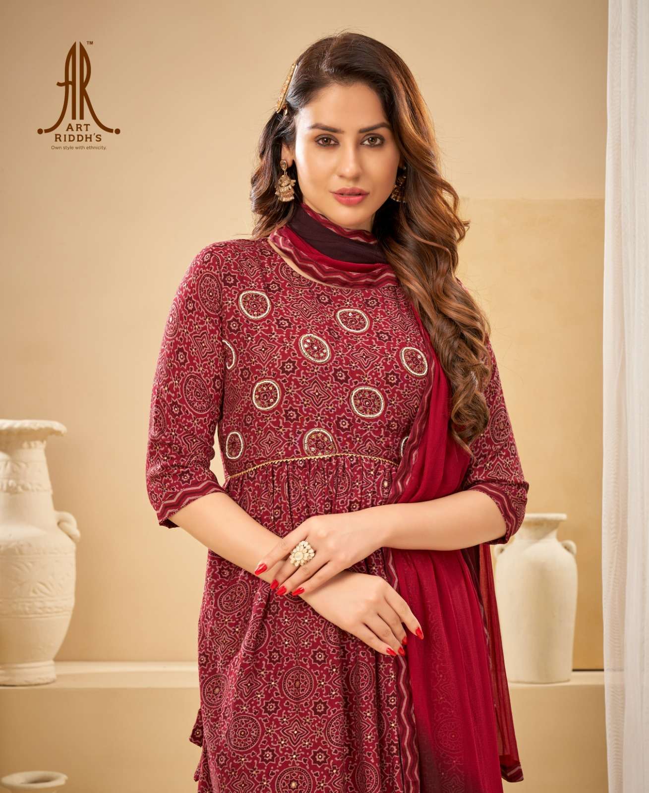 Artriddh vol-5 modal chanderi Kurti Wholesale catalog