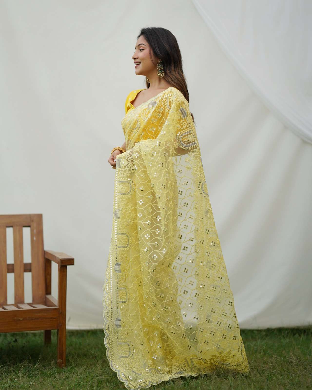 Ayra 1 Fancy Designer Organza Saree Wholesale catalog
