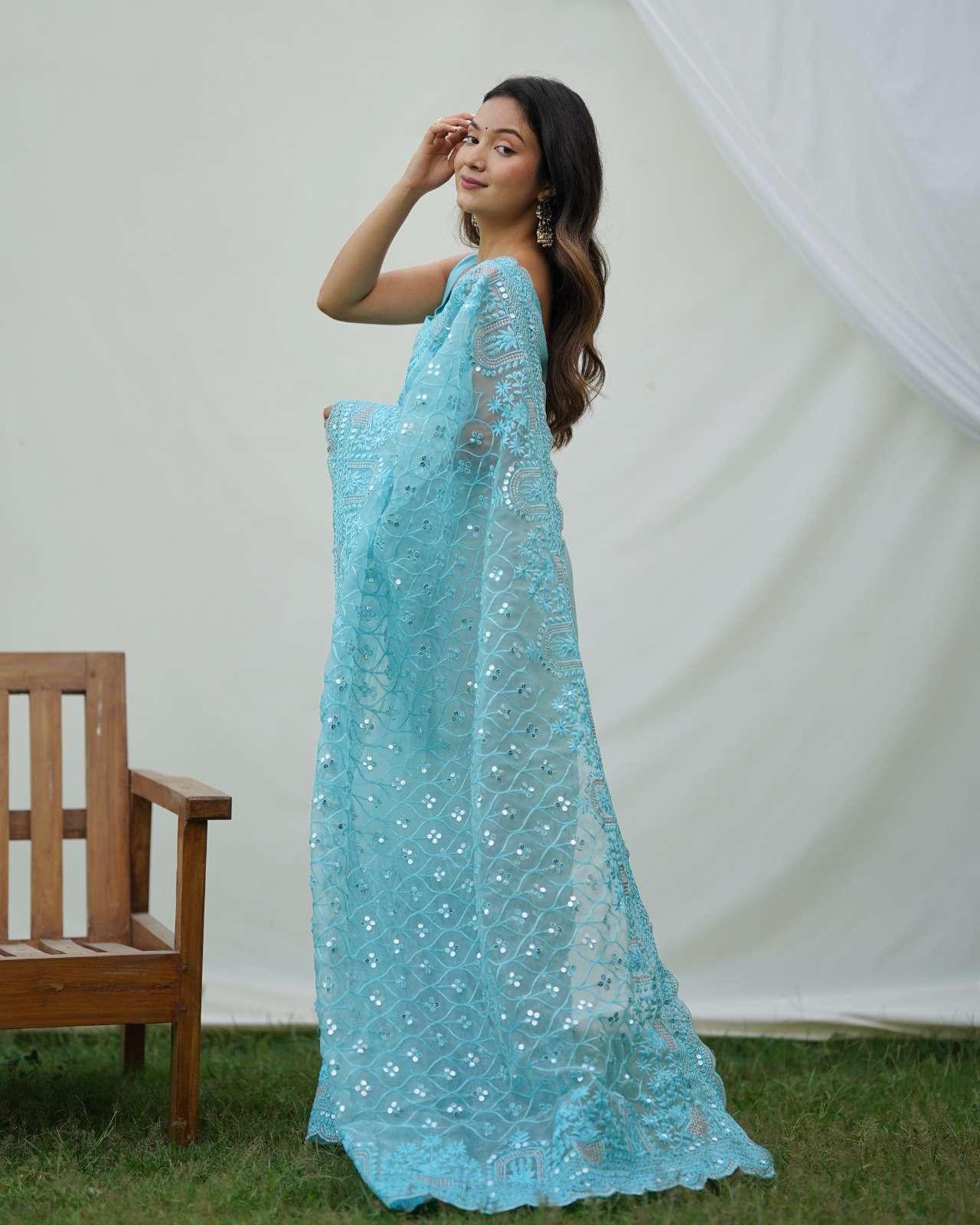 Ayra 1 Fancy Designer Organza Saree Wholesale catalog