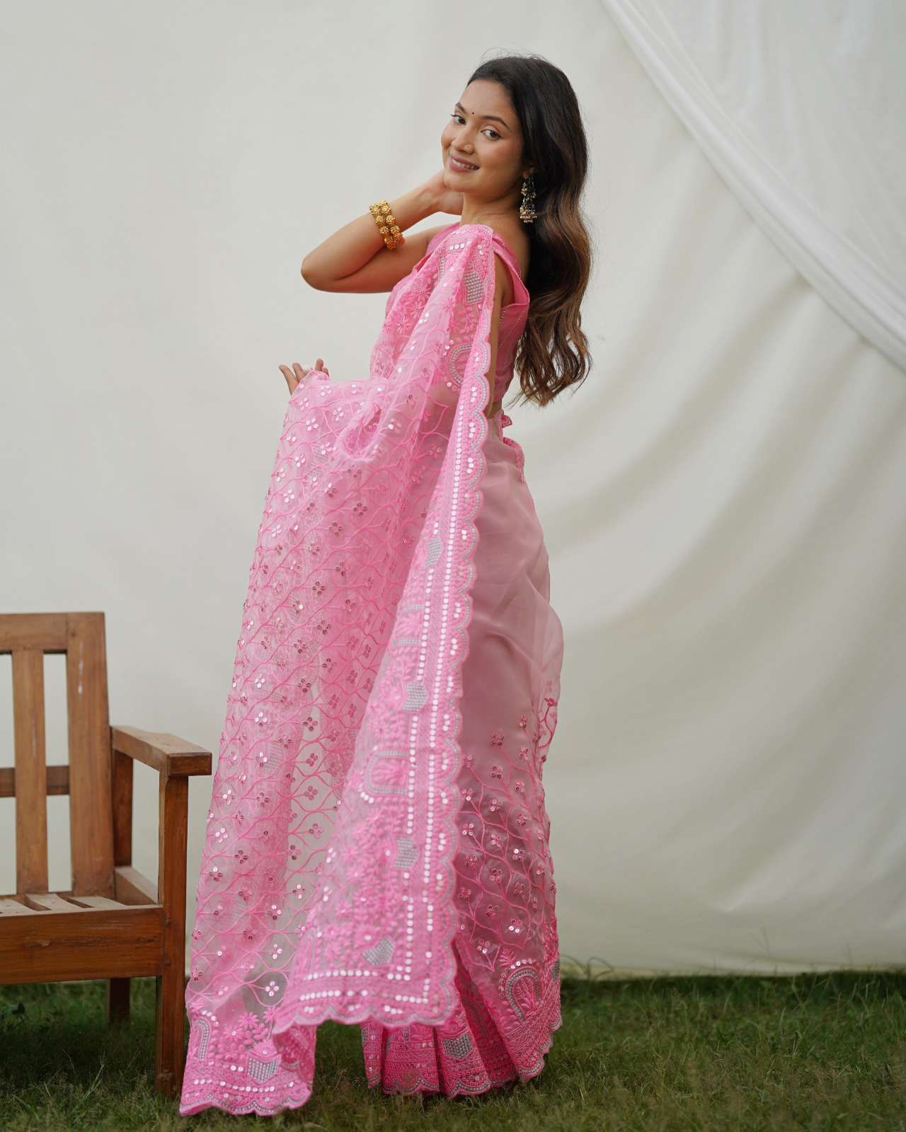 Ayra 1 Fancy Designer Organza Saree Wholesale catalog