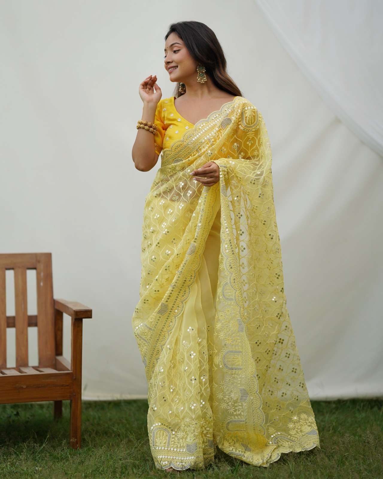 Ayra 1 Fancy Designer Organza Saree Wholesale catalog