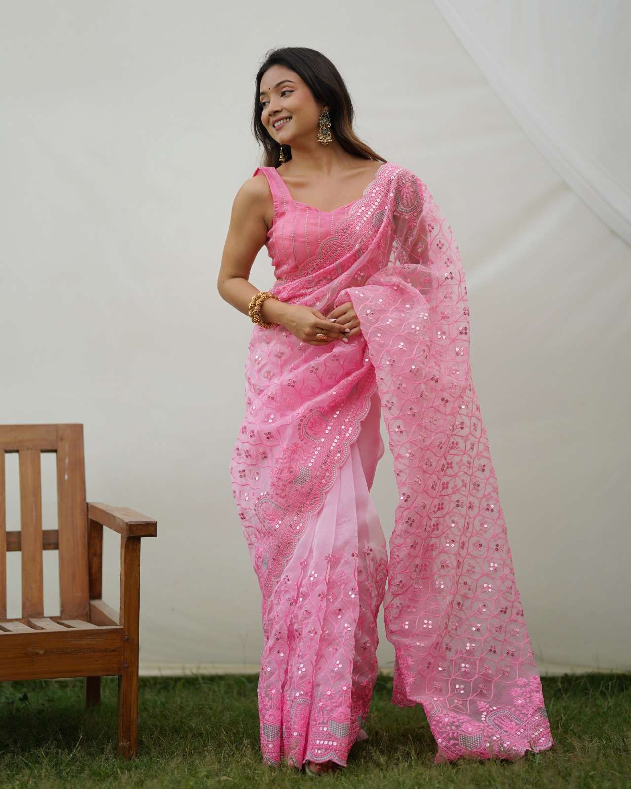 Ayra 1 Fancy Designer Organza Saree Wholesale catalog