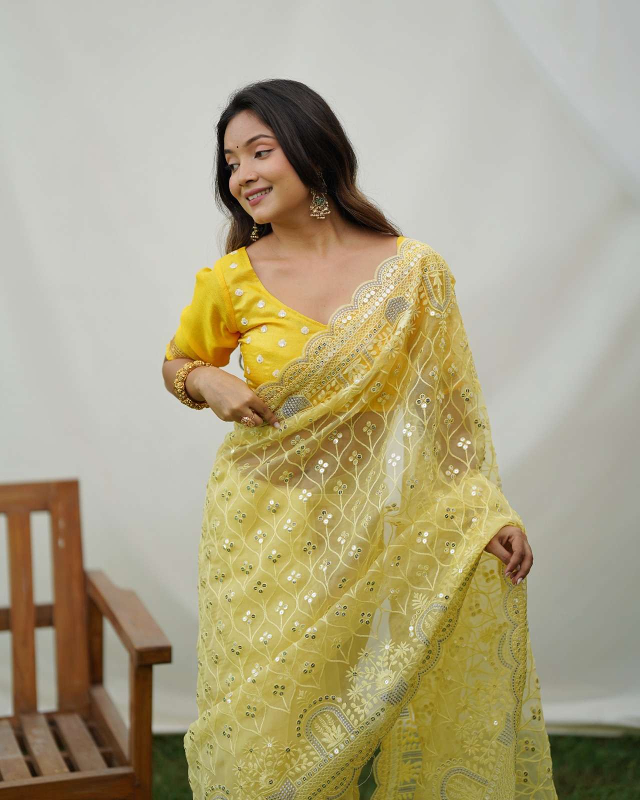 Ayra 1 Fancy Designer Organza Saree Wholesale catalog