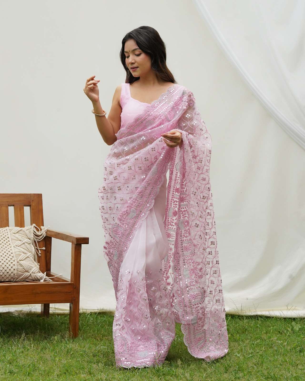 Ayra 1 Fancy Designer Organza Saree Wholesale catalog