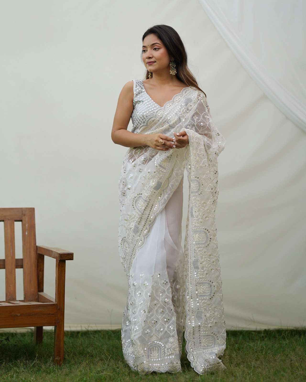 Ayra 1 Fancy Designer Organza Saree Wholesale catalog