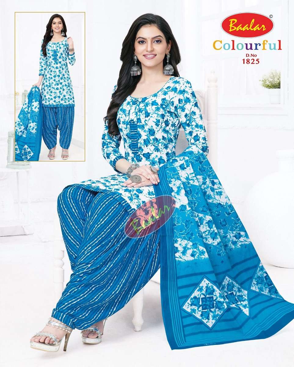  Baalar Colourful Vol-18 - Dress Material  - Wholesale Catalog