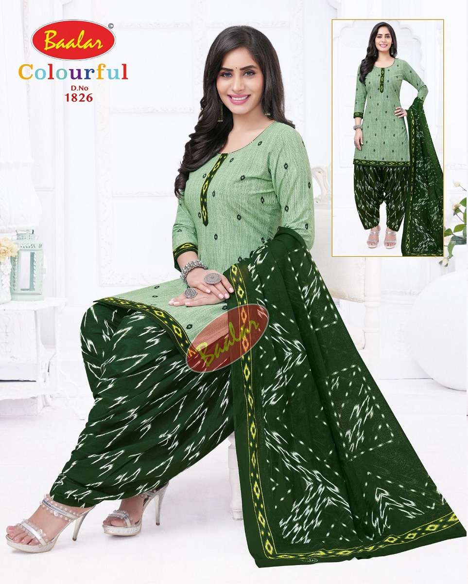  Baalar Colourful Vol-18 - Dress Material  - Wholesale Catalog