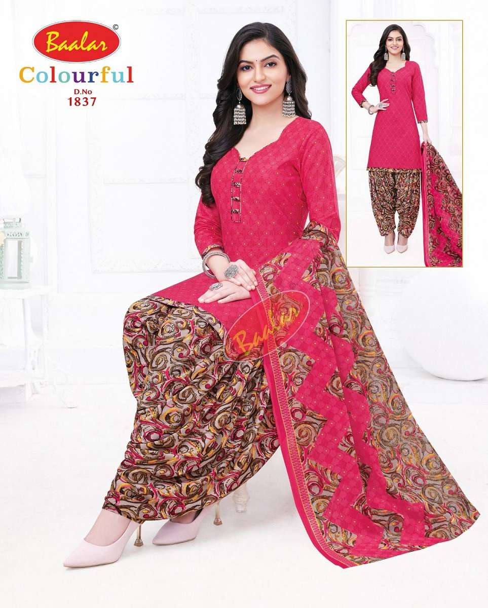  Baalar Colourful Vol-18 - Dress Material  - Wholesale Catalog
