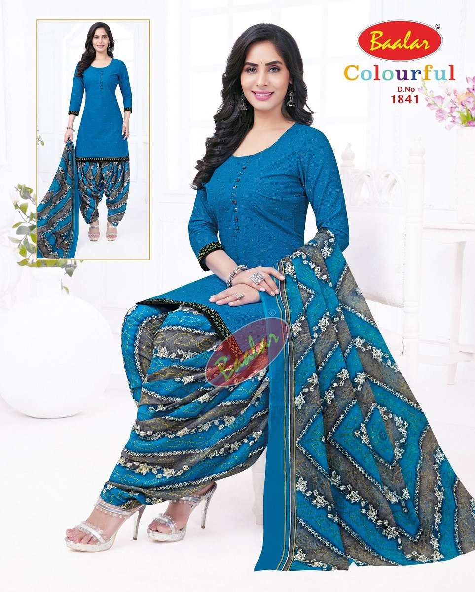  Baalar Colourful Vol-18 - Dress Material  - Wholesale Catalog