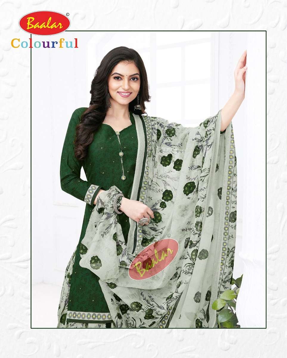 Baalar Colourful Vol-18 - Dress Material  - Wholesale Catalog