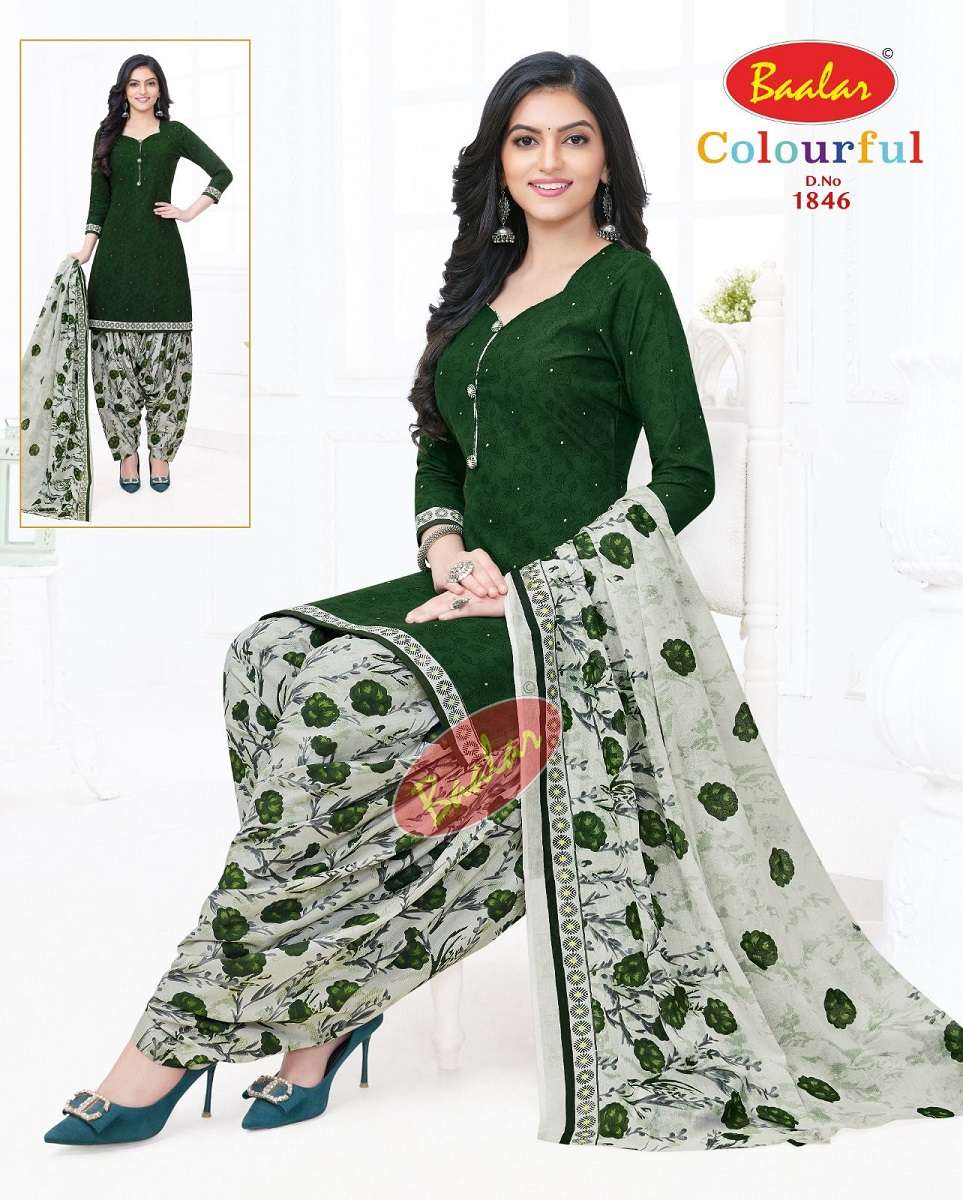  Baalar Colourful Vol-18 - Dress Material  - Wholesale Catalog