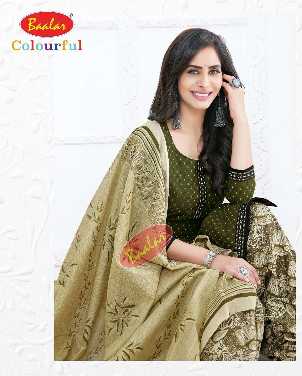  Baalar Colourful Vol-18 - Dress Material  - Wholesale Catalog