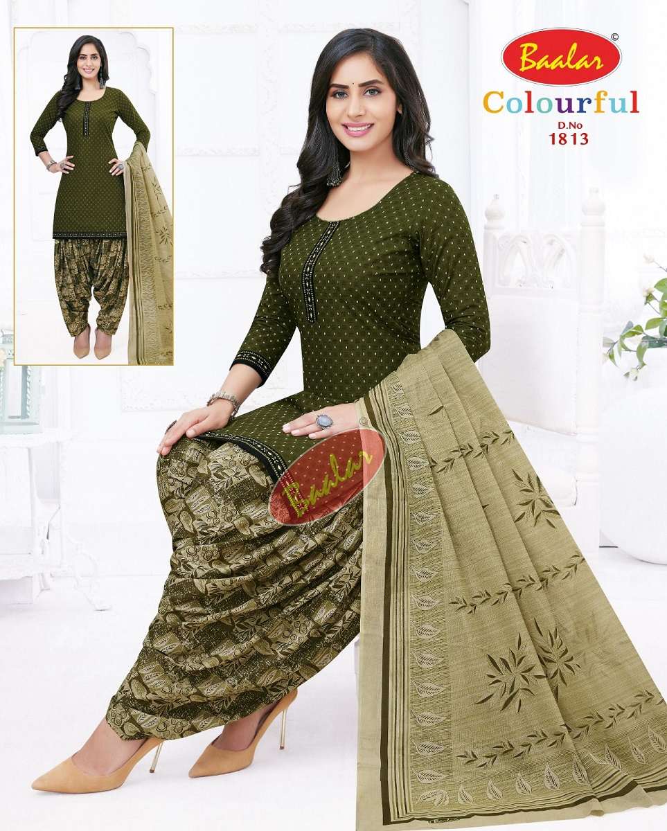  Baalar Colourful Vol-18 - Dress Material  - Wholesale Catalog