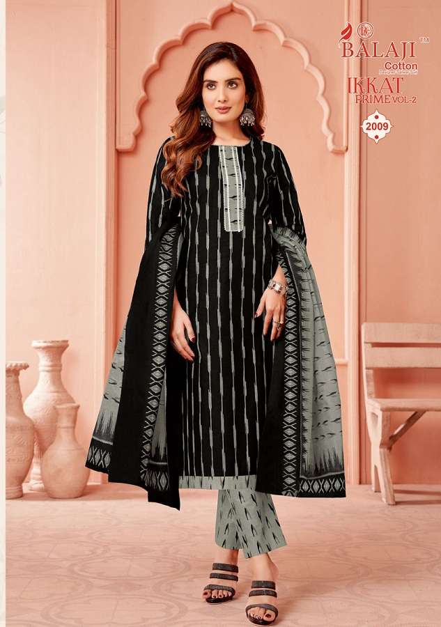 Balaji Ikkat Prime Vol-2 – Kurti Pant With Dupatta - Wholesale Catalog