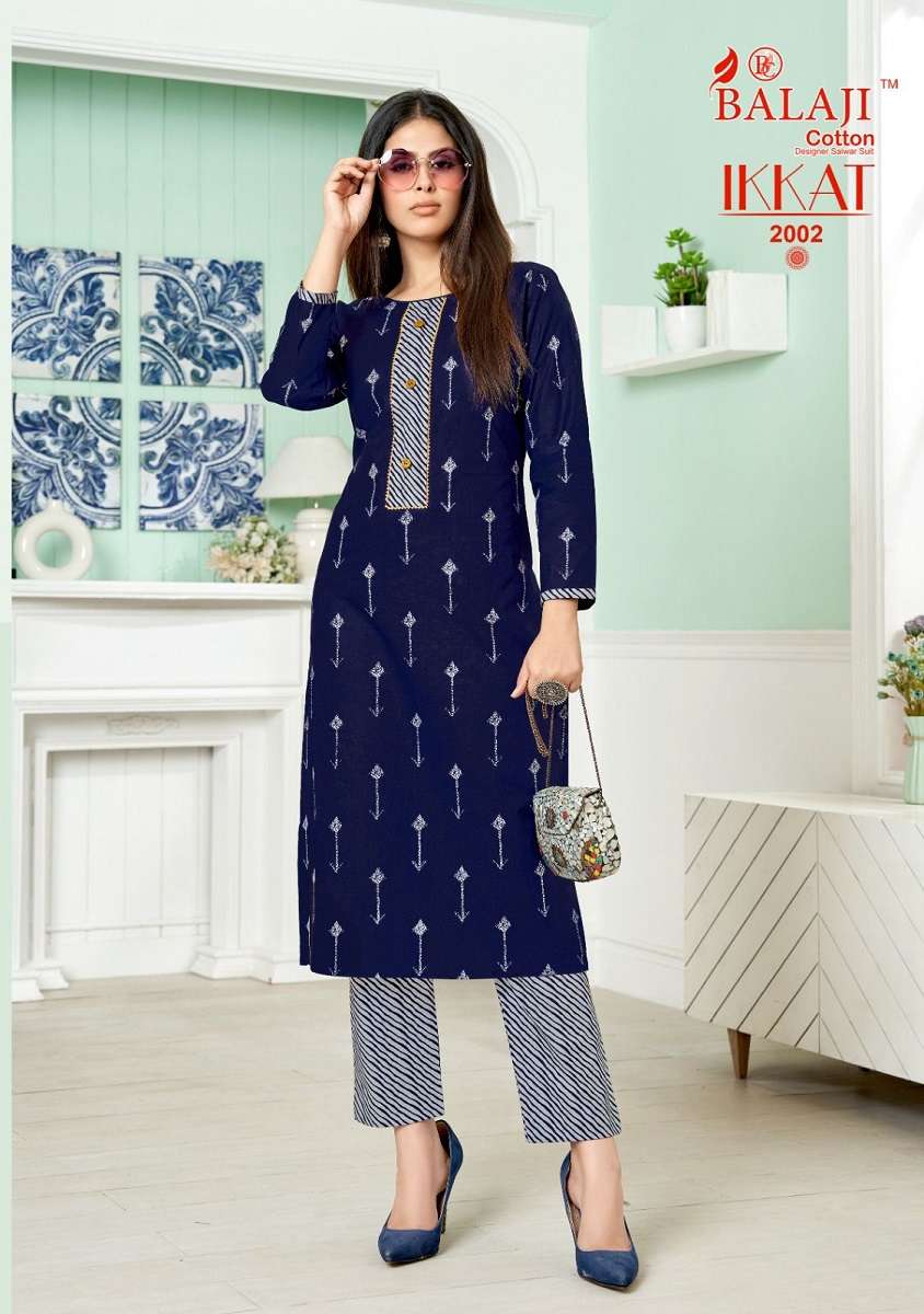 Balaji Ikkat Vol–2 – Kurti With Pant - Wholesale Catalog