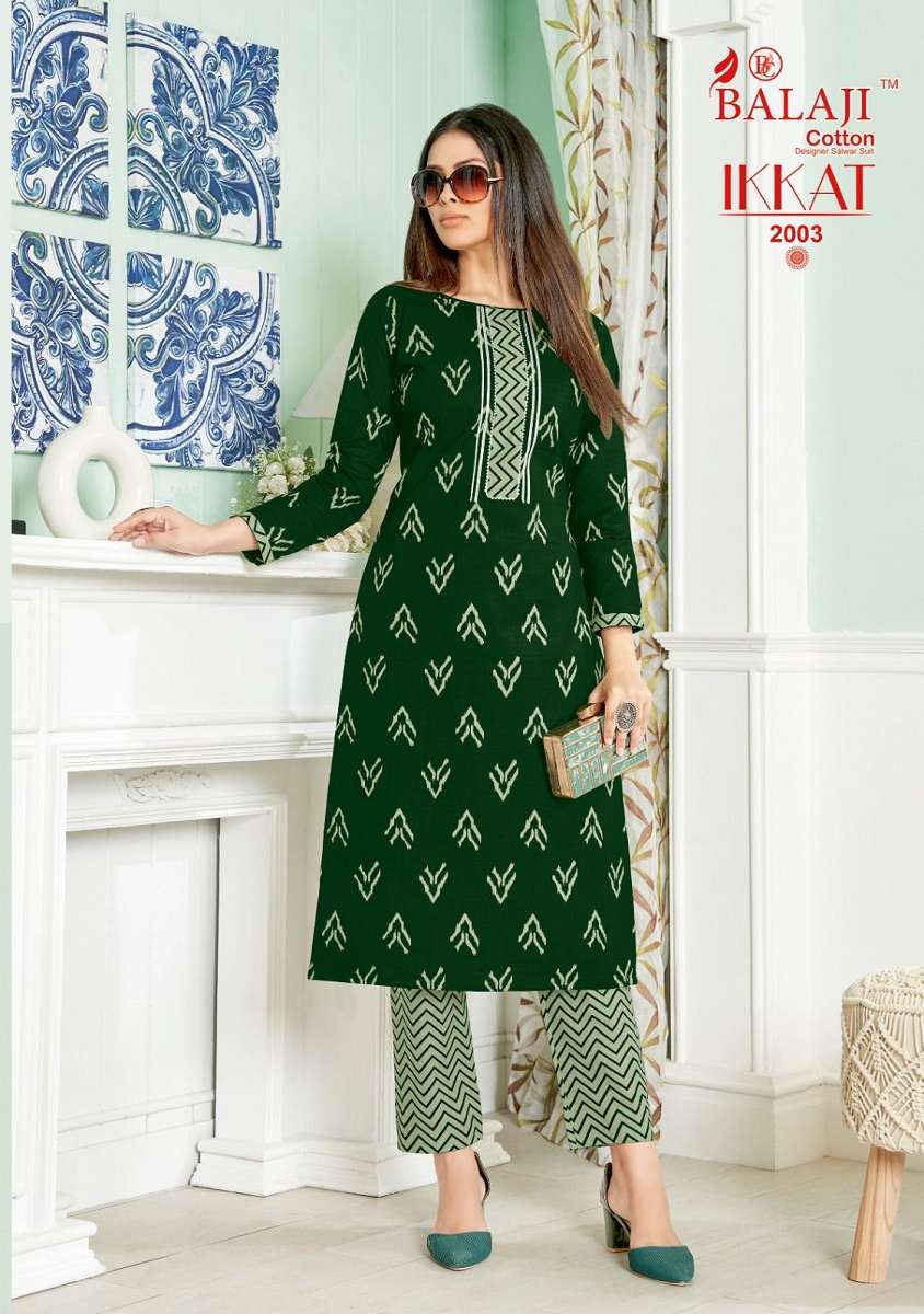 Balaji Ikkat Vol–2 – Kurti With Pant - Wholesale Catalog