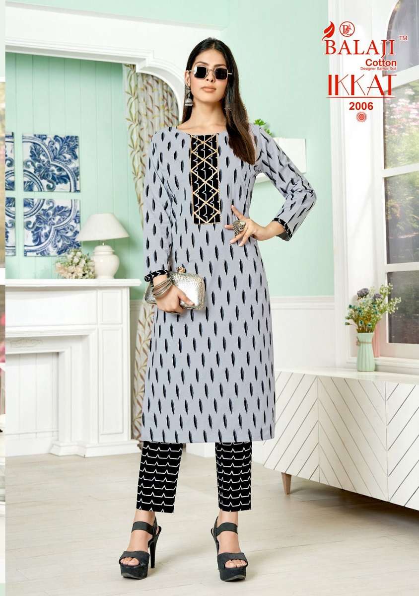 Balaji Ikkat Vol–2 – Kurti With Pant - Wholesale Catalog