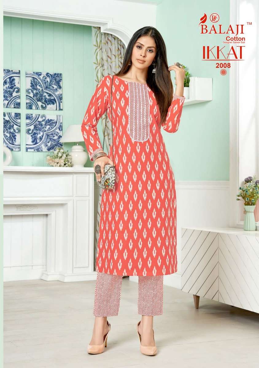 Balaji Ikkat Vol–2 – Kurti With Pant - Wholesale Catalog