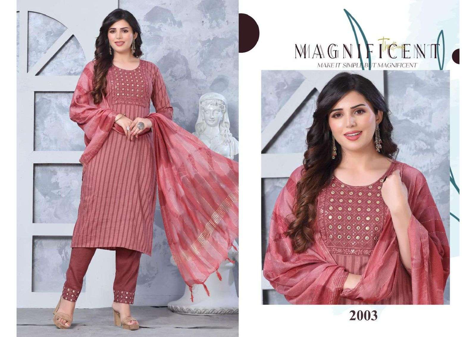 BEAUTY QUEEN AFSA Fancy Fabric With Embroidery Work Kurti Wholesale catalog