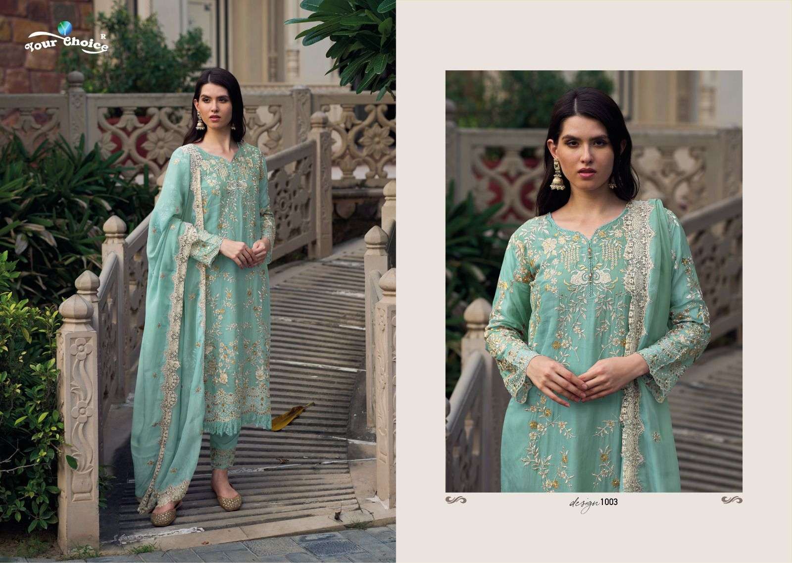 Benz Soft orgenja  Pakistani Suits Wholesale catalog