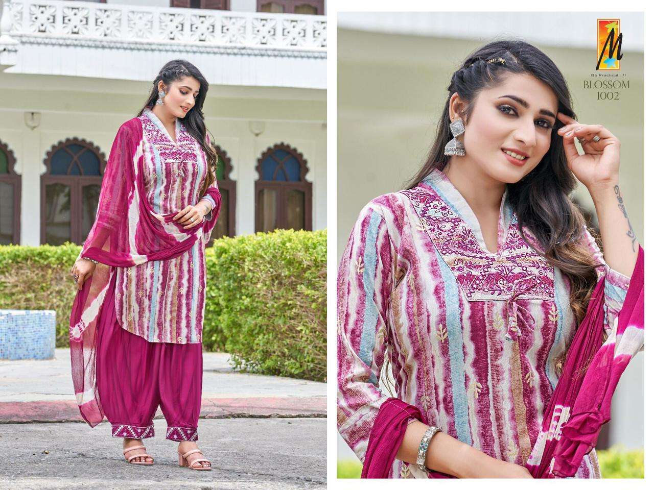 Blossom AFGHANI  Reyon FOIL print Kurti Wholesale catalog
