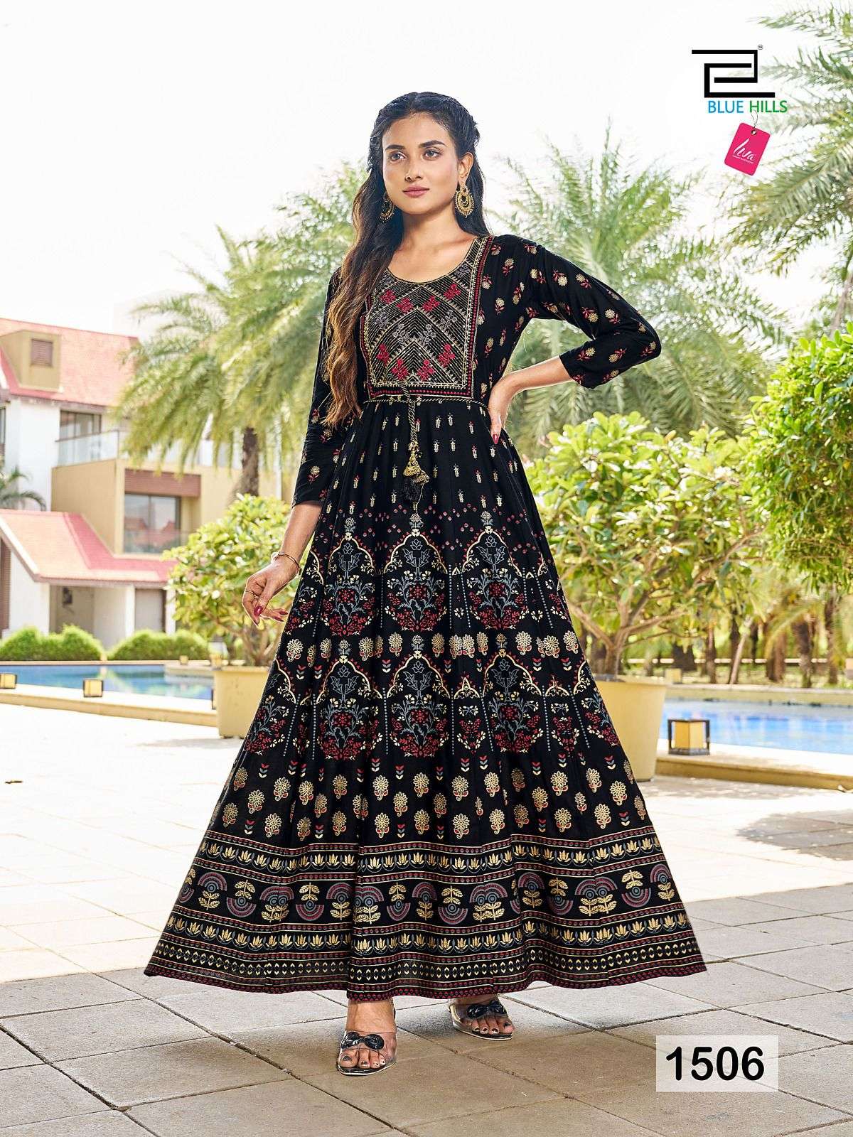 BLUE HILLS Diwali night VOL 15 Gown Kurti Wholesale catalog