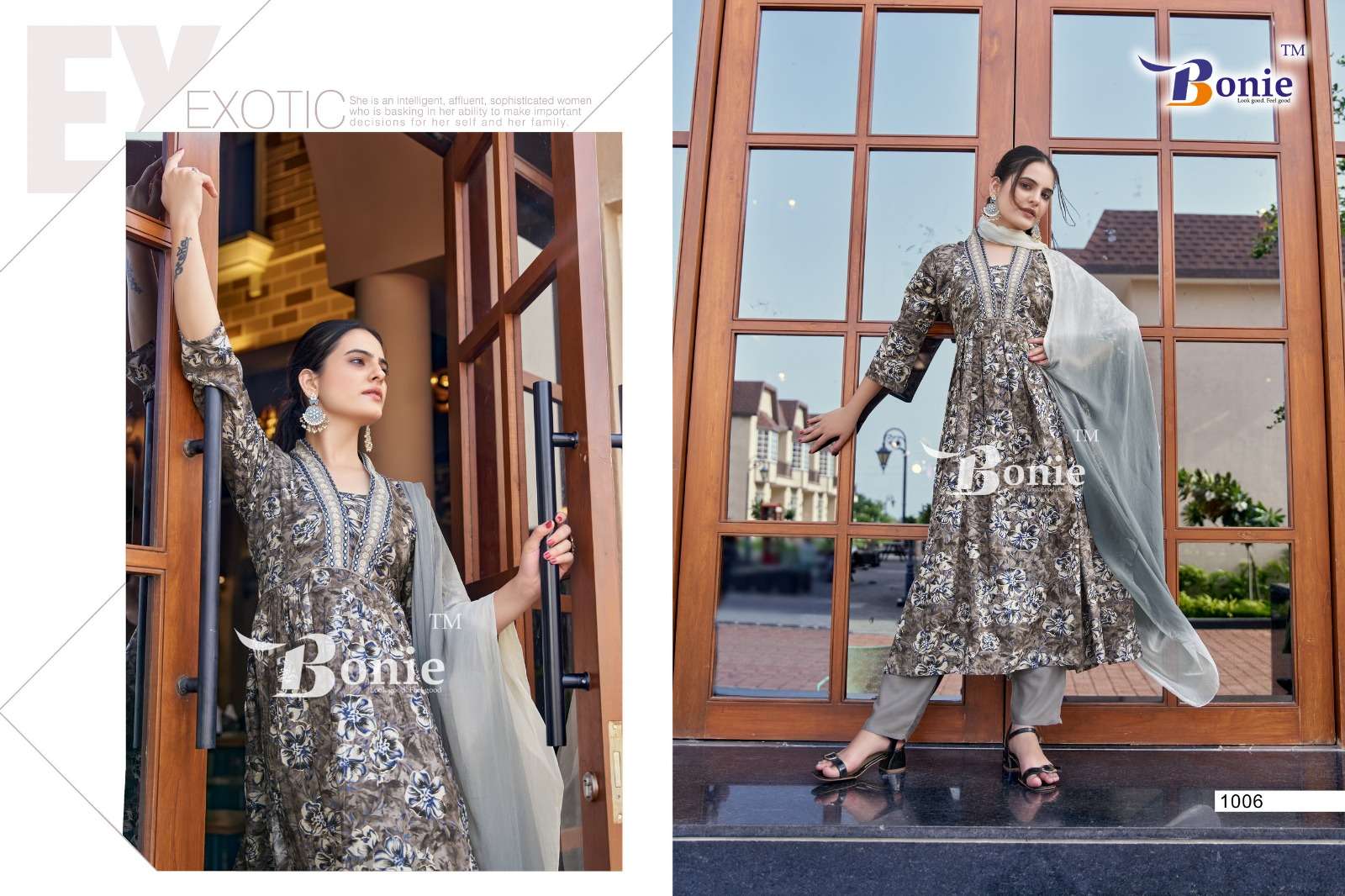 BONIE CHERRY KURTI PANT DUPATTA Wholesale catalog