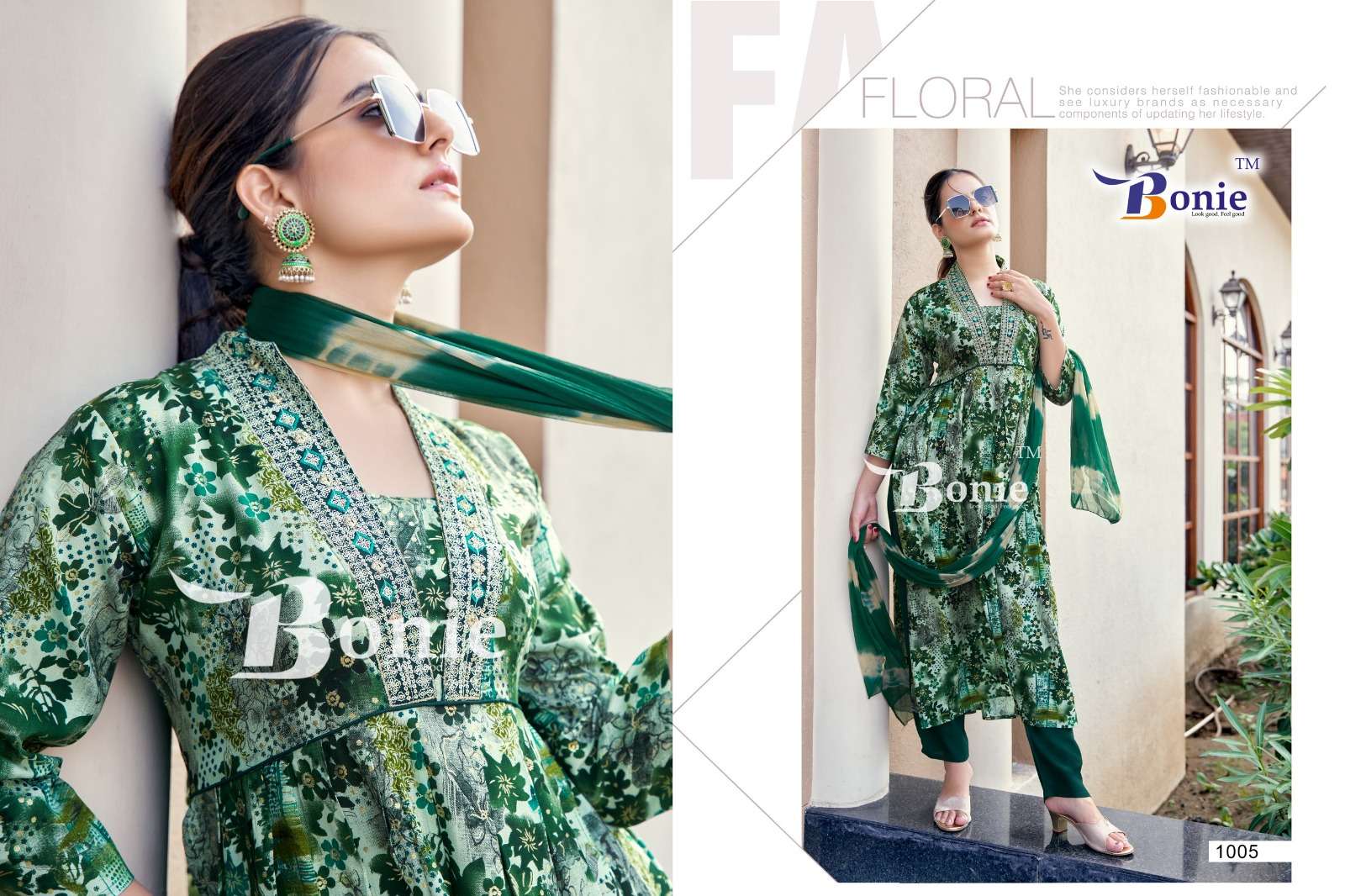 BONIE CHERRY KURTI PANT DUPATTA Wholesale catalog