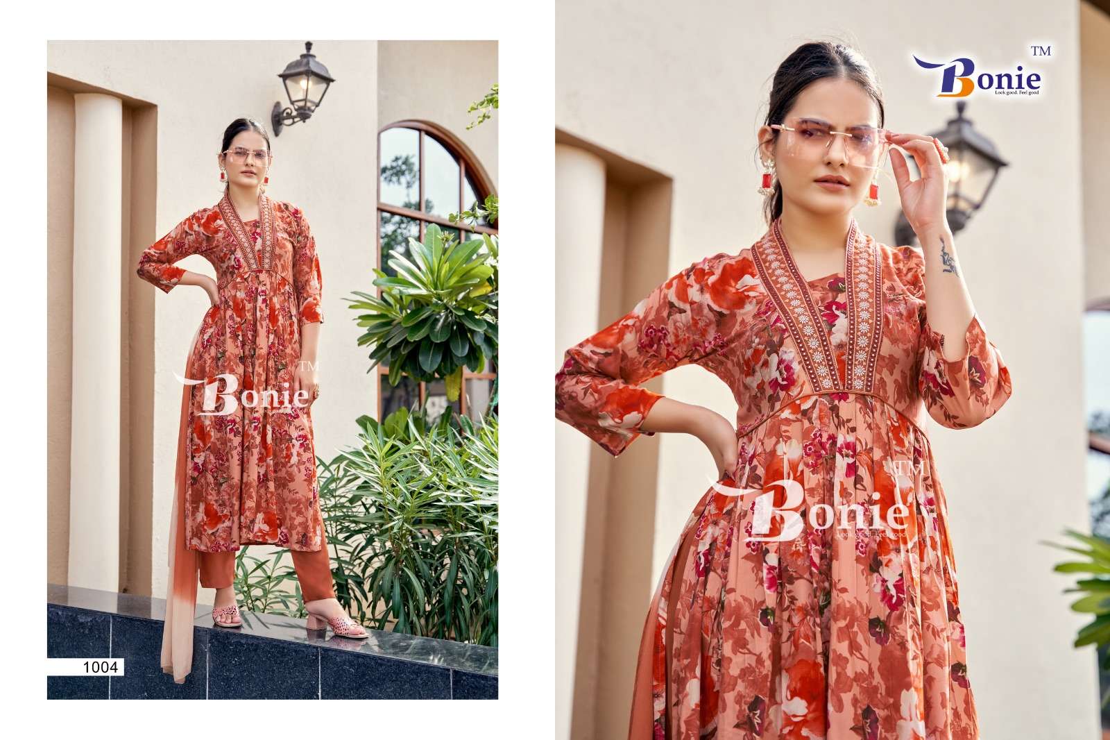 BONIE CHERRY KURTI PANT DUPATTA Wholesale catalog