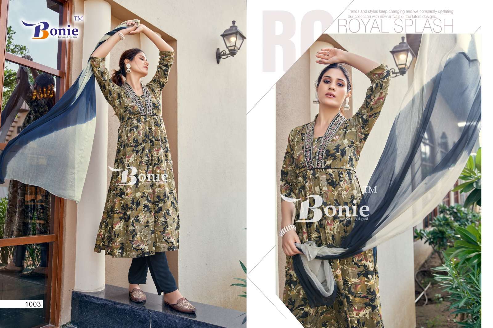 BONIE CHERRY KURTI PANT DUPATTA Wholesale catalog