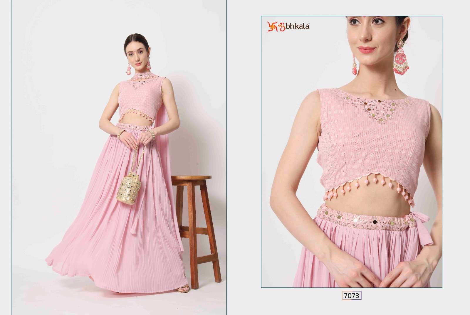 Bridal Thread 7073 Embroidered Lehenga Choli Wholesale catalog