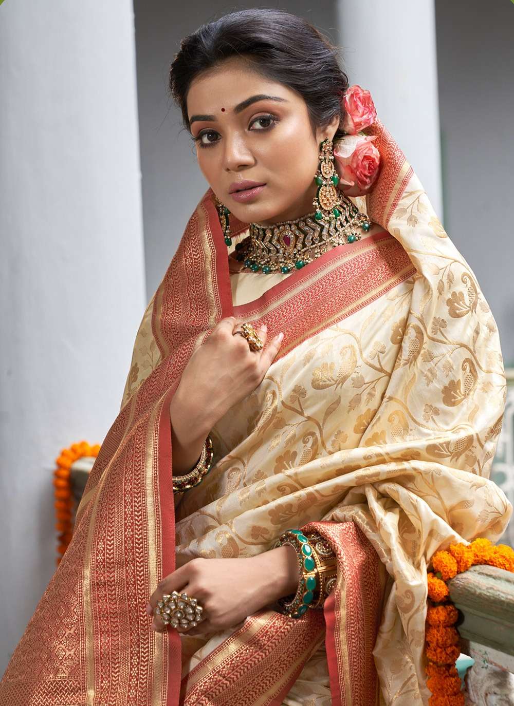 BUNAWAT MAN MOHINI Banarasi Silk Saree Wholesale catalog