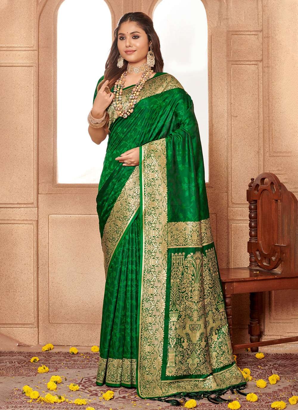 BUNAWAT ZAMDANI SILK Banarasi Silk Saree Wholesale catalog