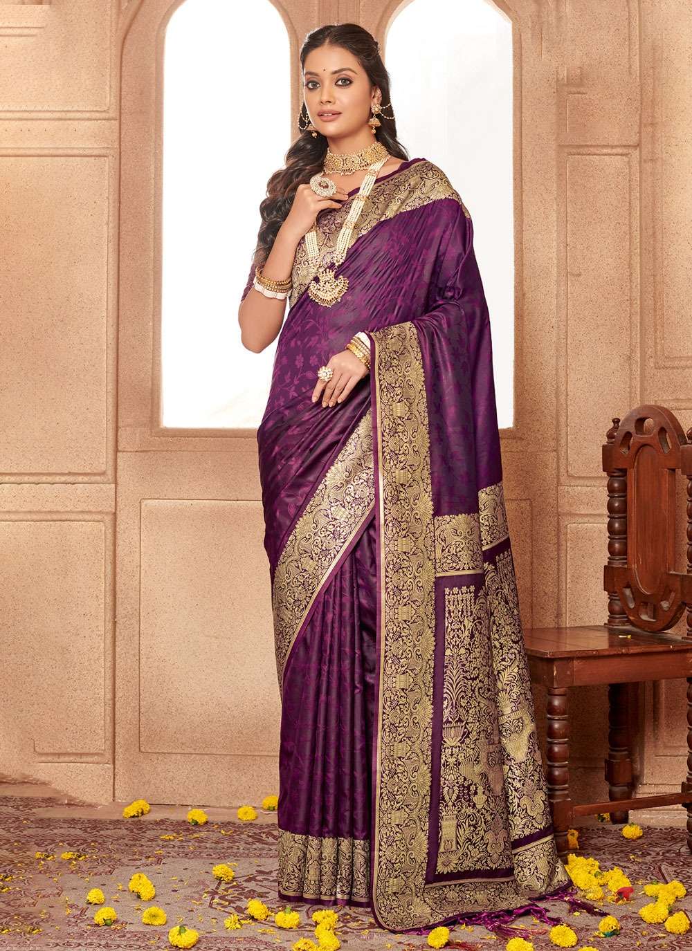 BUNAWAT ZAMDANI SILK Banarasi Silk Saree Wholesale catalog