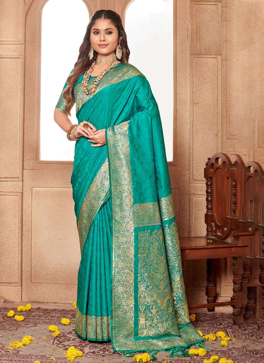BUNAWAT ZAMDANI SILK Banarasi Silk Saree Wholesale catalog