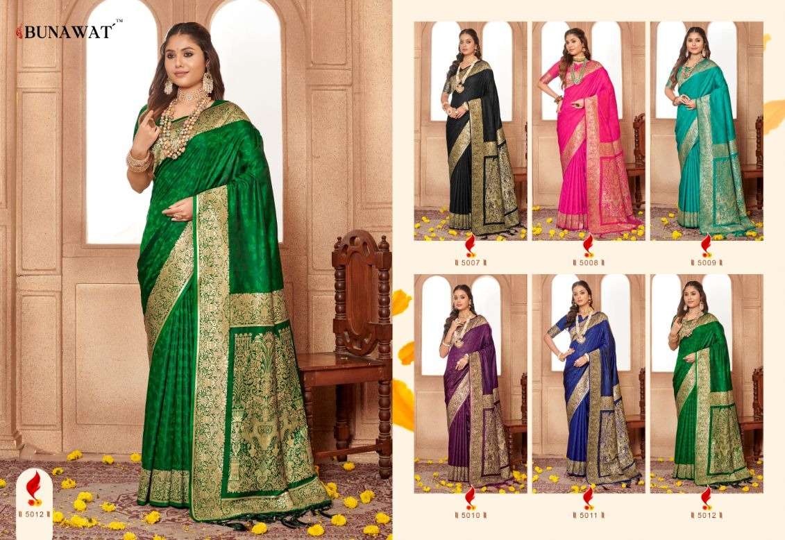 BUNAWAT ZAMDANI SILK Banarasi Silk Saree Wholesale catalog