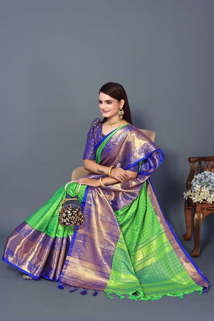 Chavi 2 Party Wear Jari Worked Banarasi Silk Saree Wholesale catalog