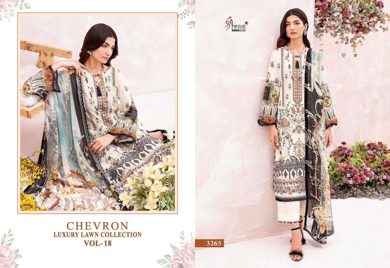 CHEVRON LUXURY LAWN COLLECTION VOL-18 SIFFON Salwar Kameez Wholesale catalog
