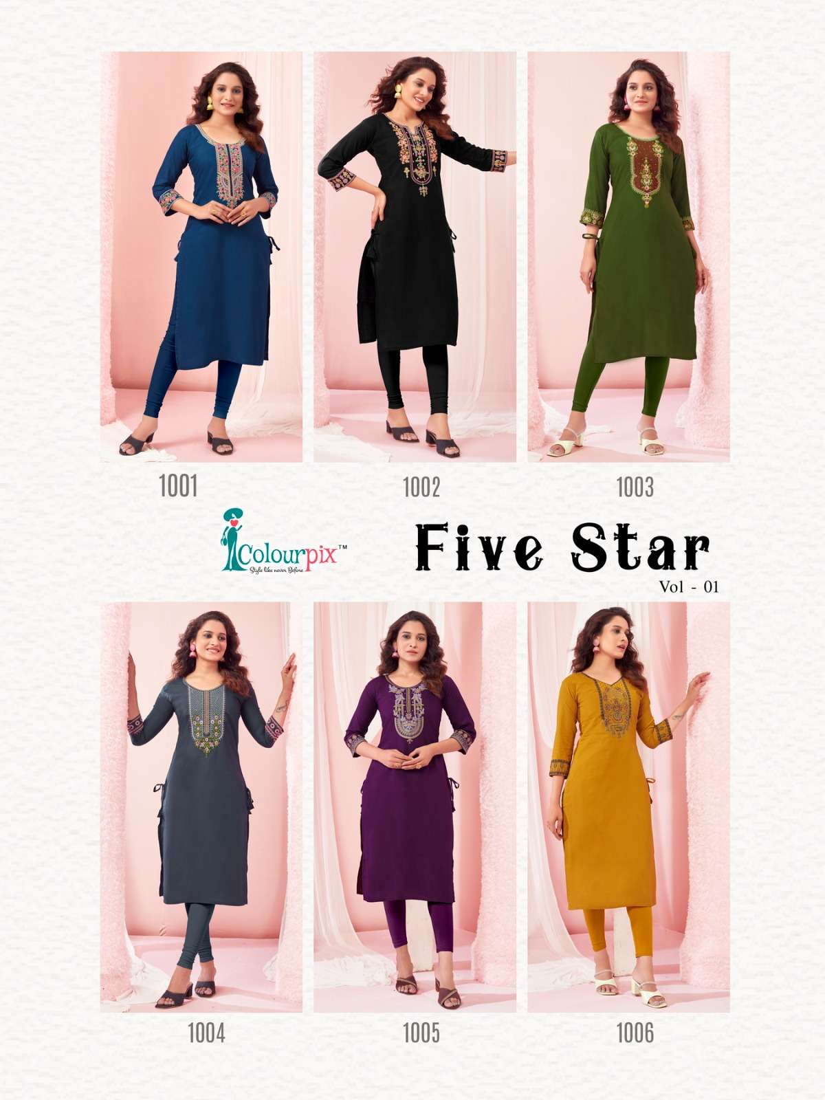 ColourPix  Five Star Kurti Wholesale catalog