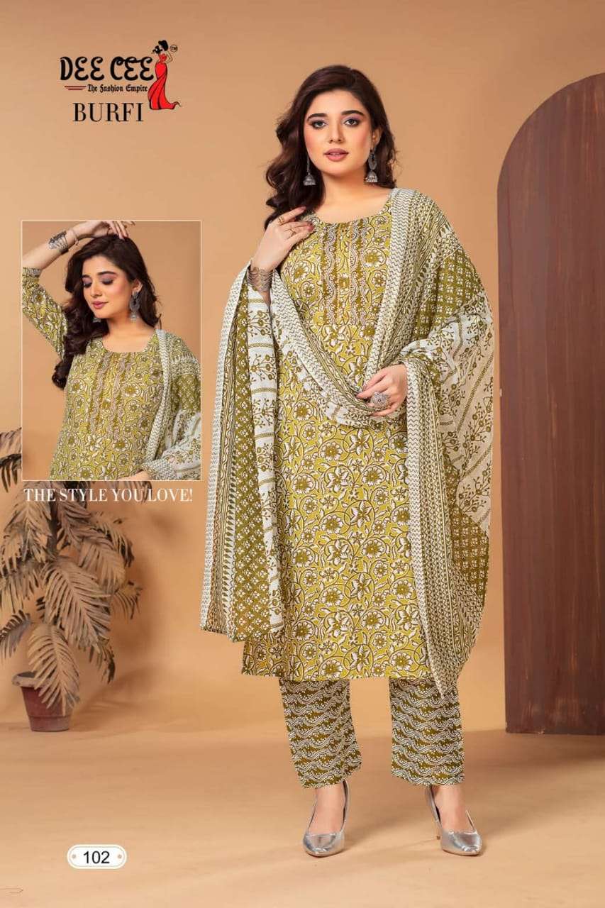 DeeCee BURFI Cotton Kurti Wholesale catalog