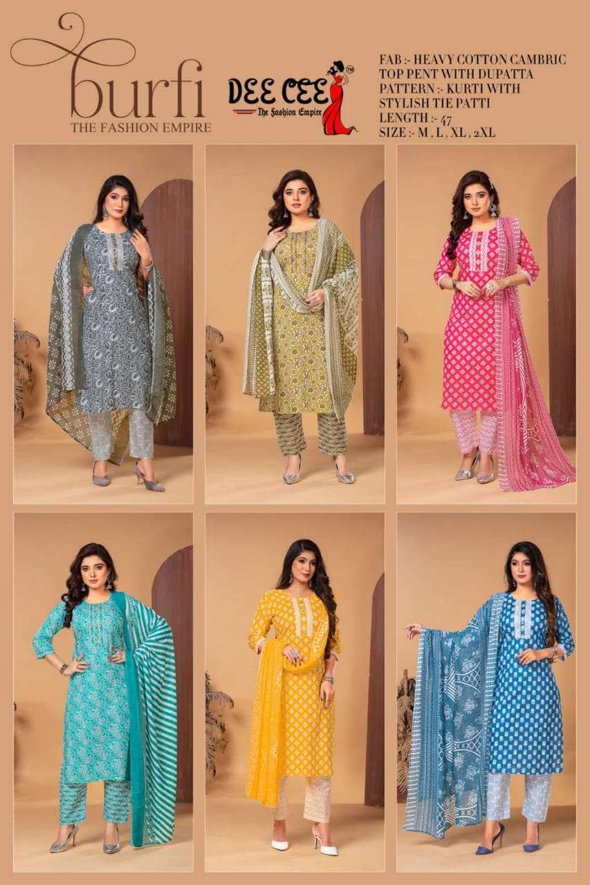 DeeCee BURFI Cotton Kurti Wholesale catalog