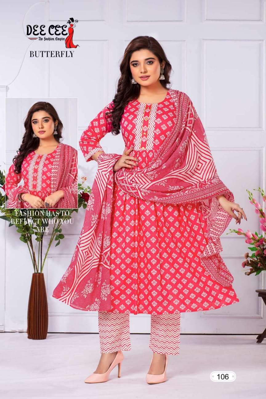 DeeCee BUTTERFLY Cotton Kurti Wholesale catalog