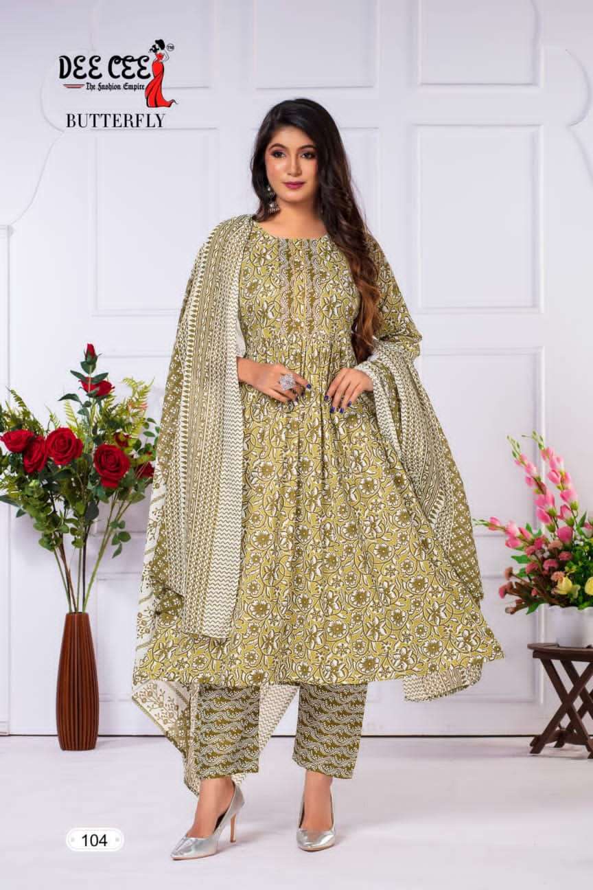 DeeCee BUTTERFLY Cotton Kurti Wholesale catalog