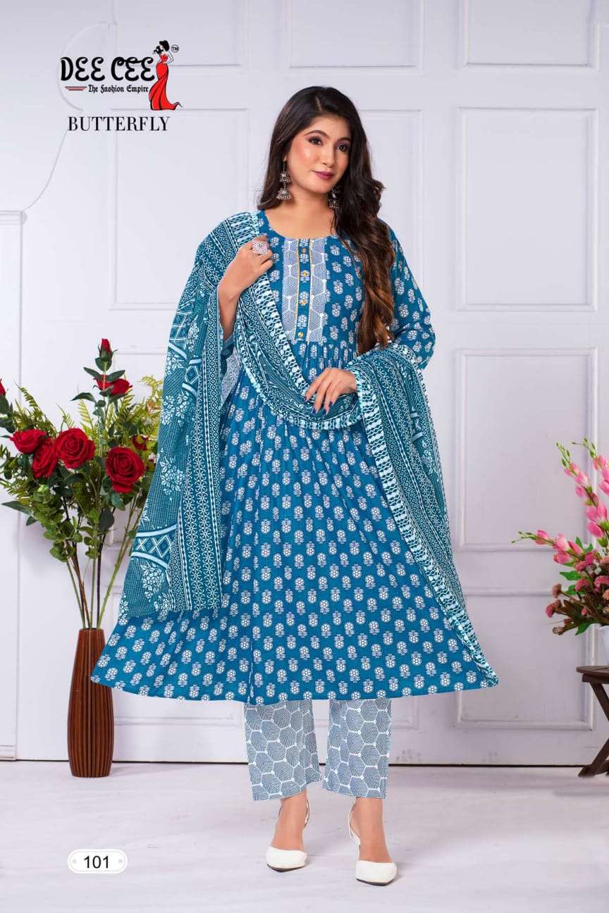 DeeCee BUTTERFLY Cotton Kurti Wholesale catalog