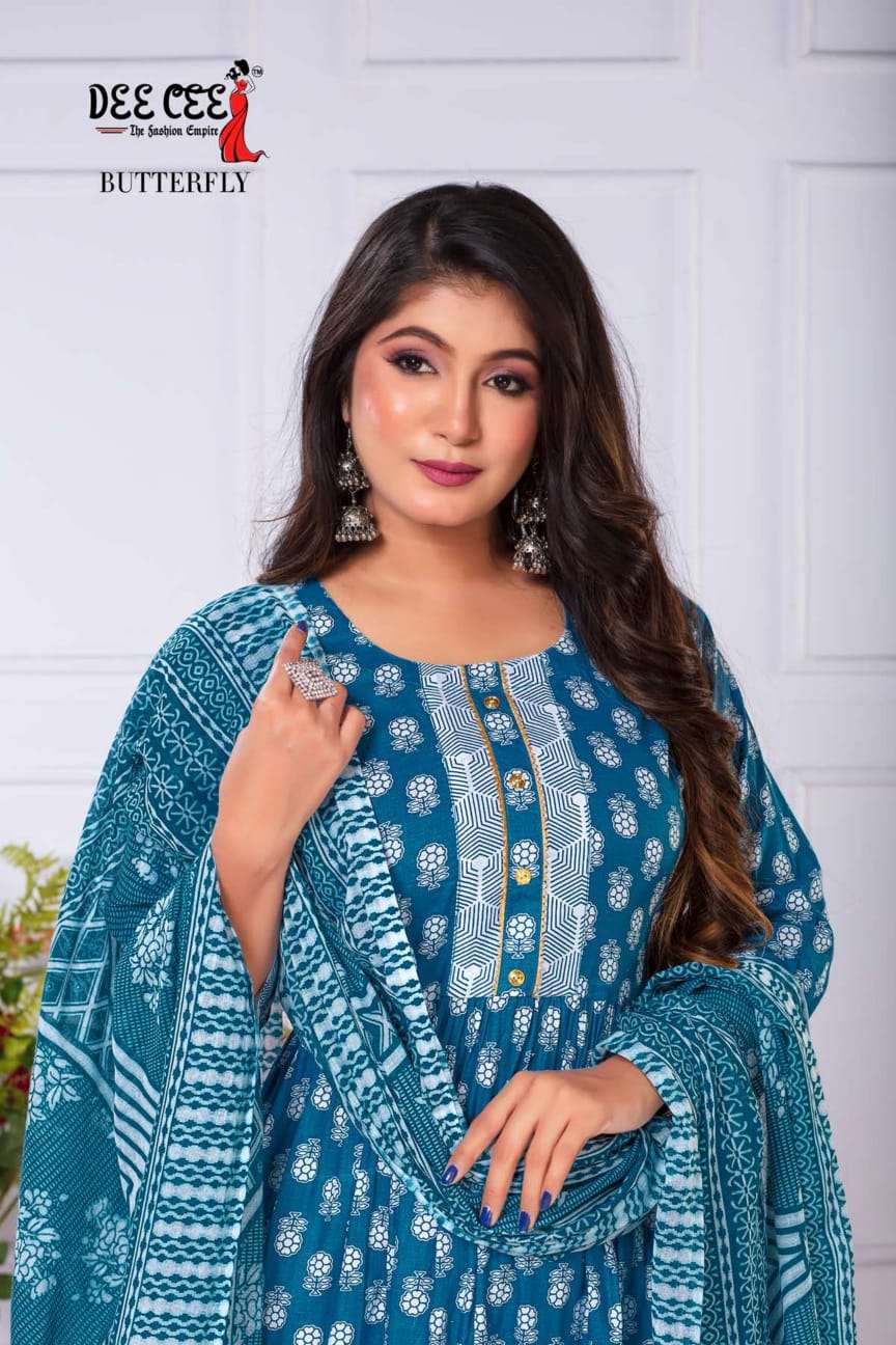 DeeCee BUTTERFLY Cotton Kurti Wholesale catalog